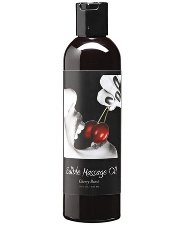 Earthly Body Edible Massage Oil - 8 oz Cherry