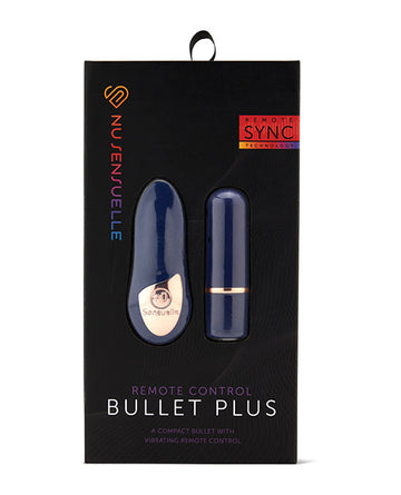 Nu Sensuelle Remote Control Wireless Bullet Plus - Navy Blue
